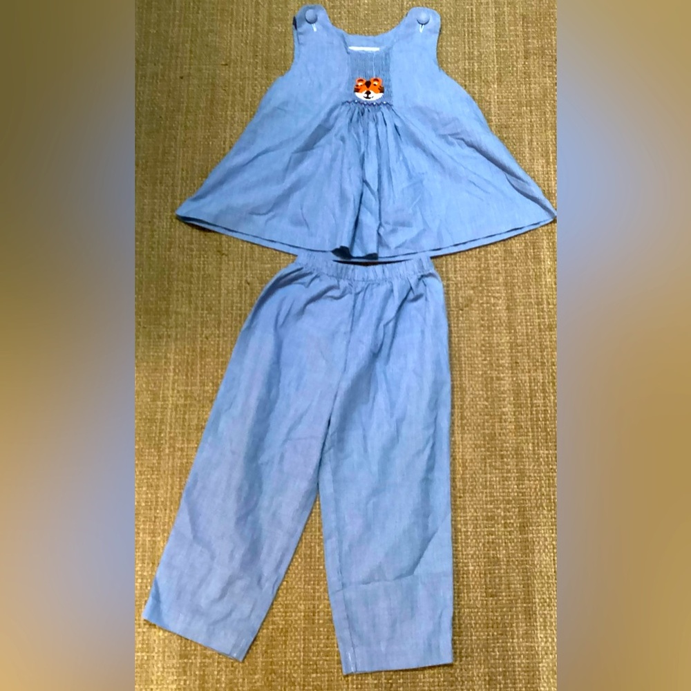 Amanda Remembered Outfit Size 3 Green Gingham 2 piece Boutique - Picture 1 of 5